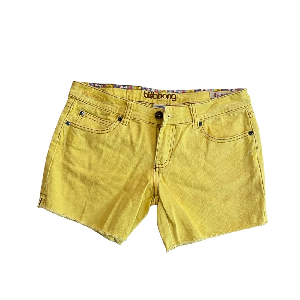 Yellow billabong shorts